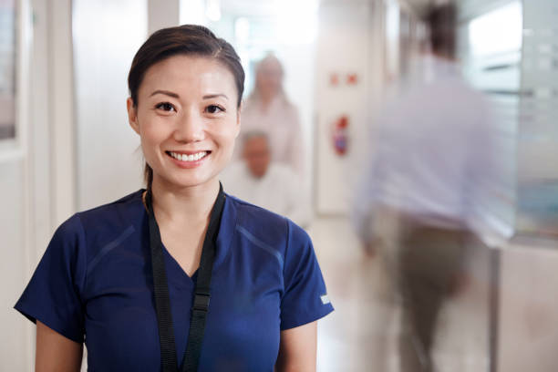 image of female chinese clinic worker
